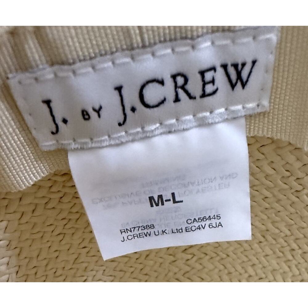 J. by J CREW Women’s Summer Wide Beach Hat Size M-L - Picture 4 of 8